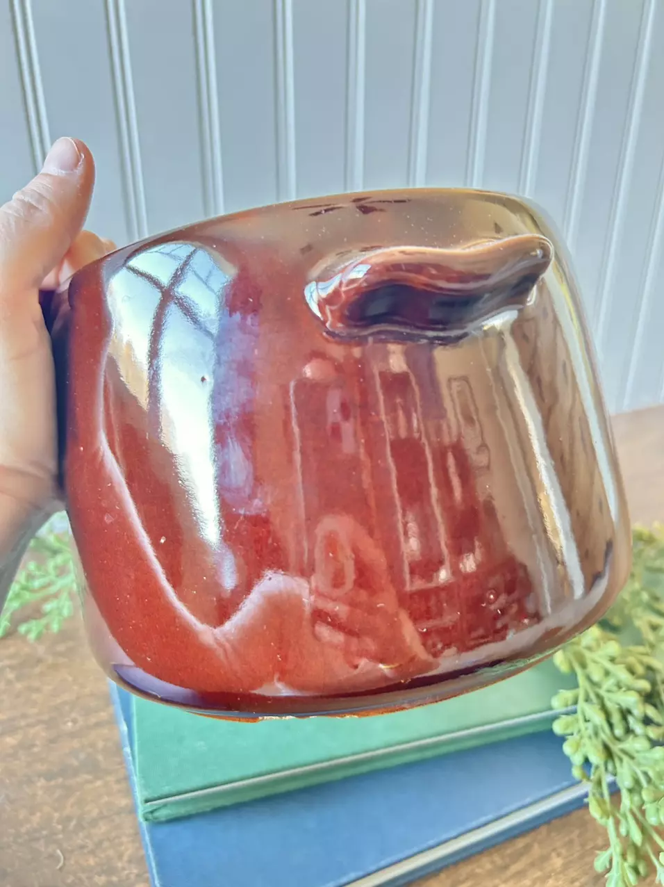 plant/West Bend bean pot planter-4