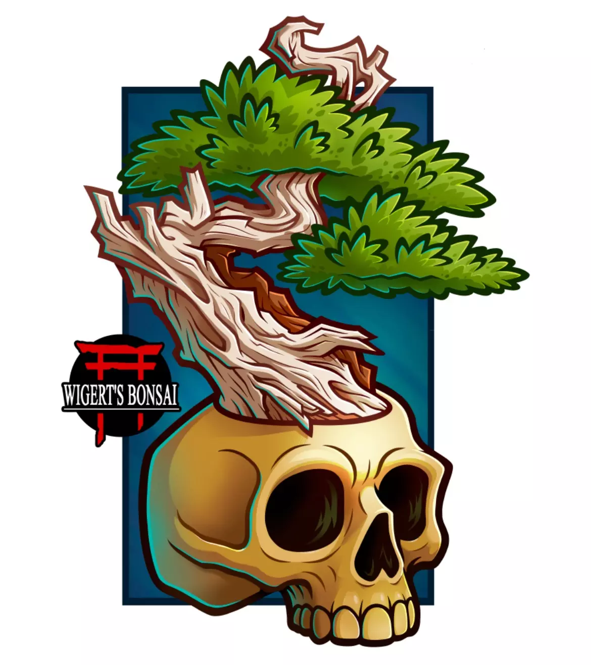 plant/Wigert’s Bonsai Skull Shirt – Charcoal-3