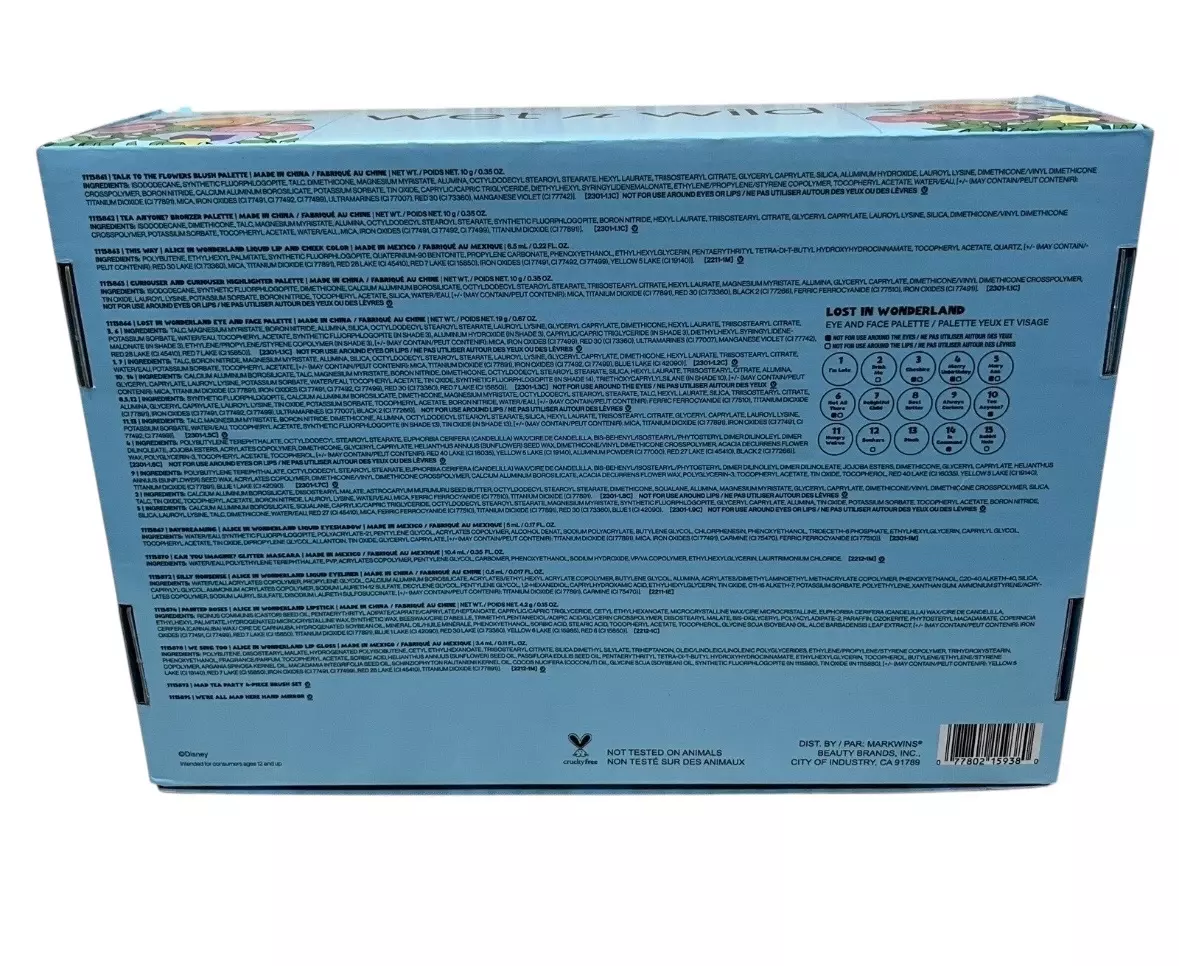 plant/Disney Alice In Wonderland X Wet N Wild Cosmetics PR BOX Limited Edition New-4