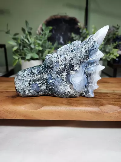 plant/Moss Agate large dragon head-0-thumbnail