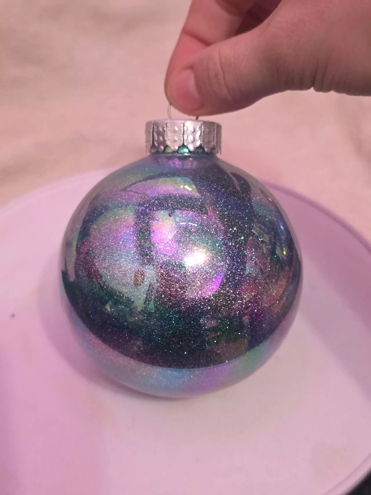 plant/Blue-ish Glitter Ornament-0
