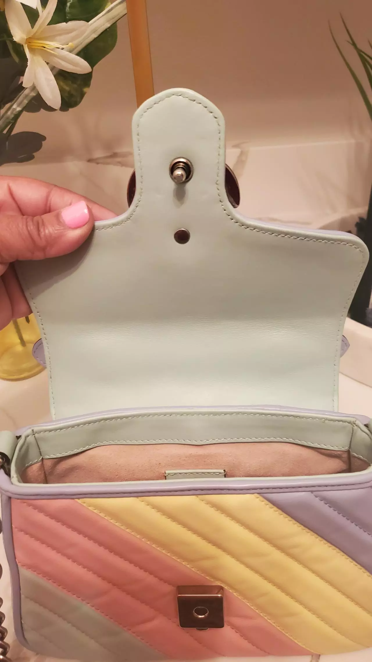 plant/G20-Gucci Matelassé Marmont Mini Top Handle-8