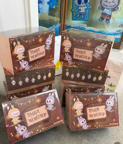 plant/Popmart labubu timber workshop the monsters labubus one blind box-0-thumbnail