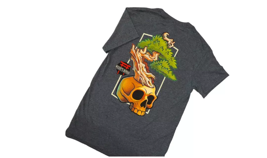 plant/Wigert’s Bonsai Skull Shirt – Charcoal-1