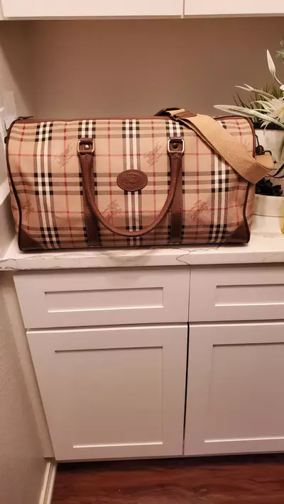 plant/B2-Burberry Novacheck Duffle Bag-0-thumbnail