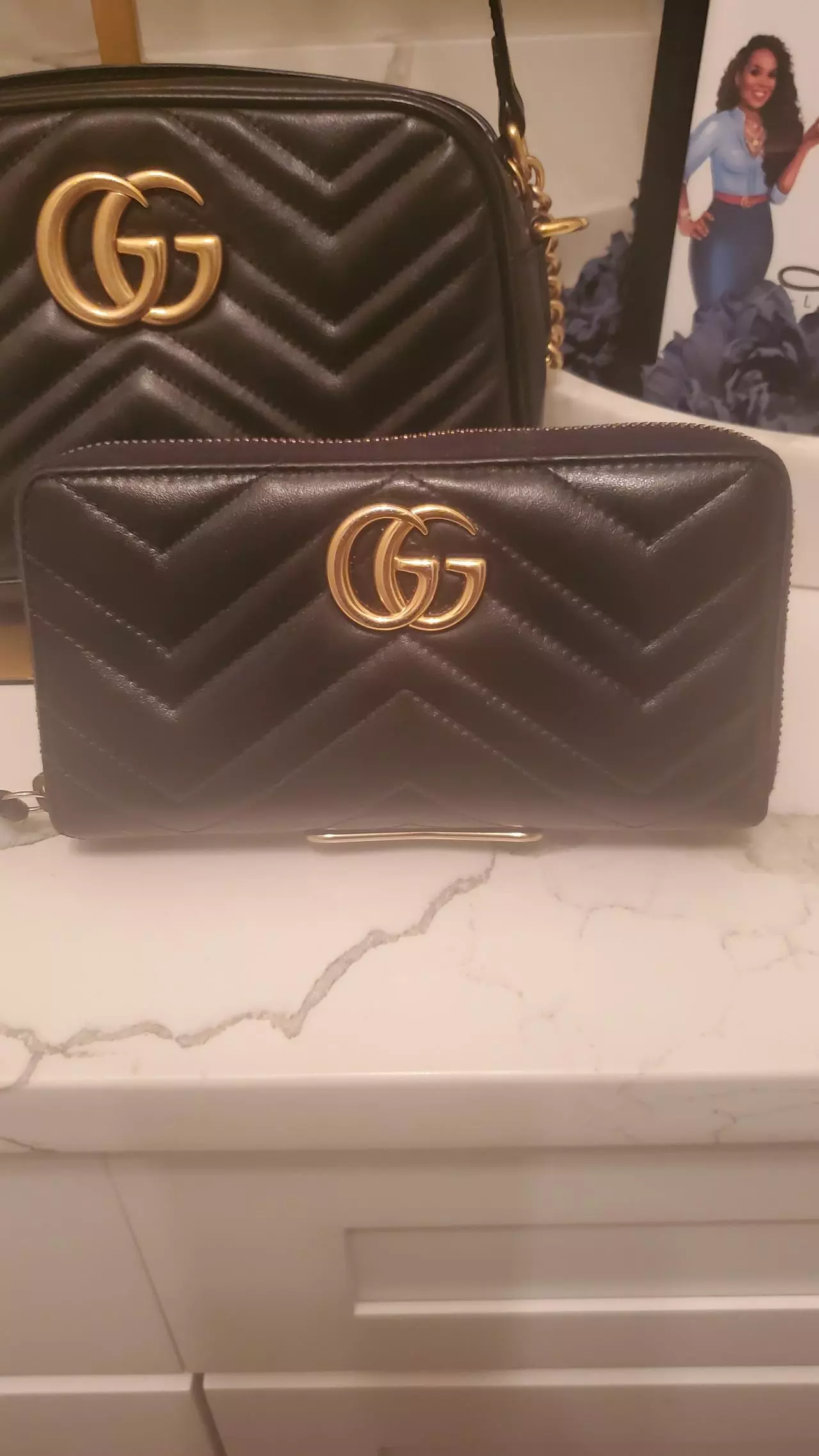 plant/G1-Gucci Marmont Bag + Wallet (COA)-1