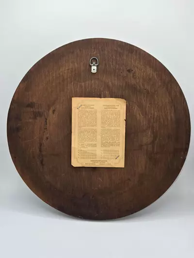 plant/Vintage Karl Rothhammer Inuit Igloo Scene Carved Wood Wall Plaque 14.5” Canada-3-thumbnail