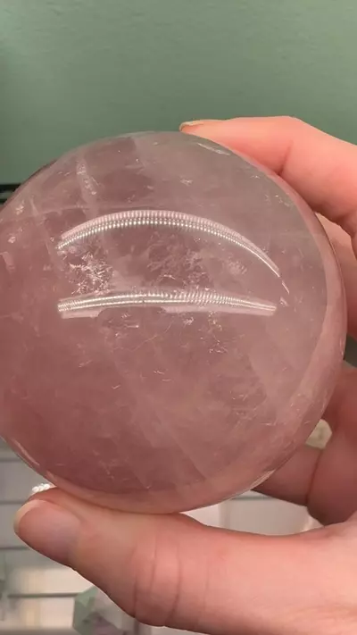 plant/Rose quartz sphere 2.75”-0-thumbnail