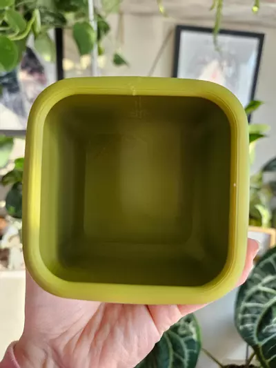 plant/3" pot 3D printed olive green-2-thumbnail