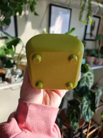 plant/3" pot 3D printed olive green-3-thumbnail