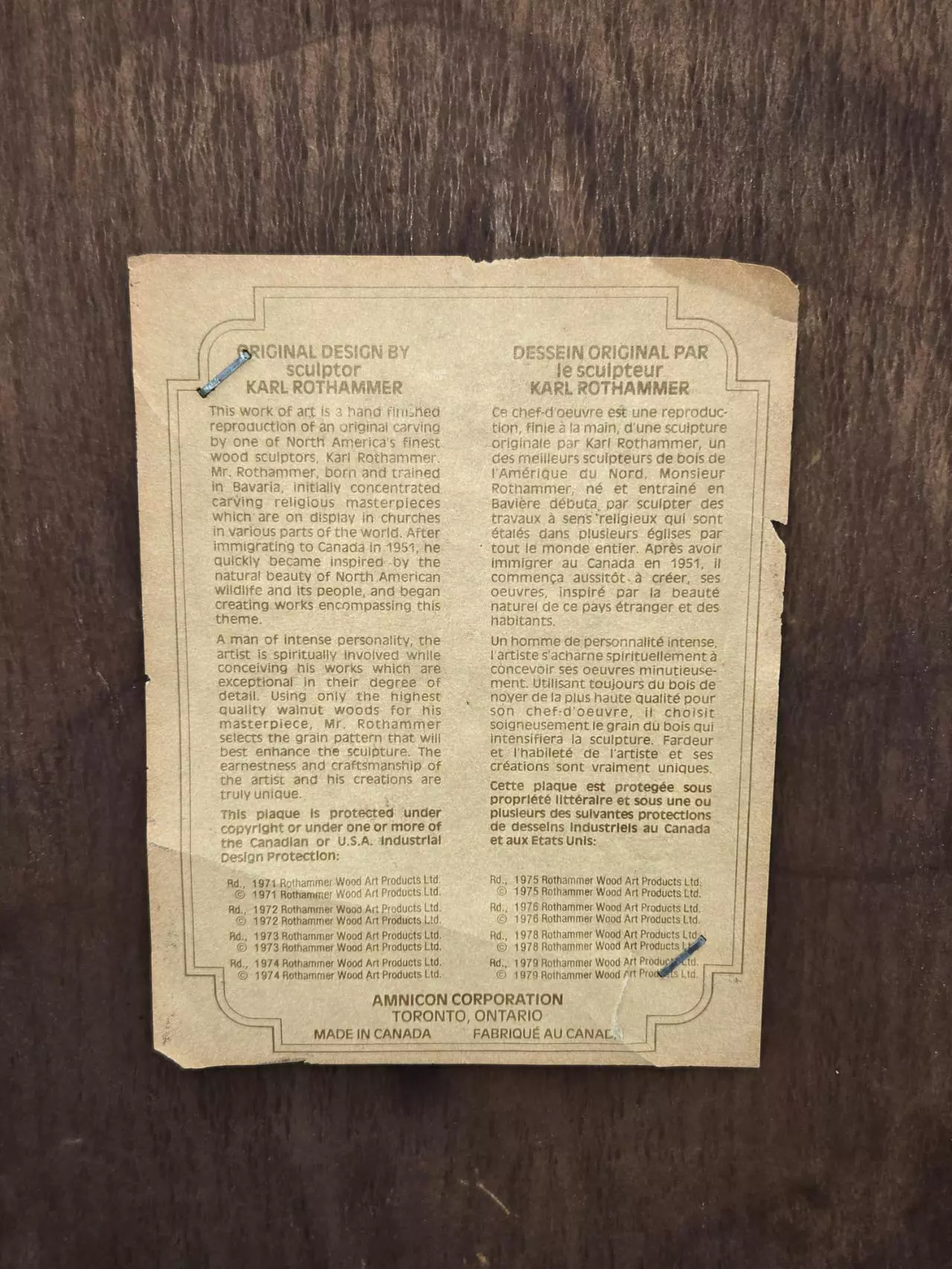 plant/Vintage Karl Rothhammer Inuit Igloo Scene Carved Wood Wall Plaque 14.5” Canada-4