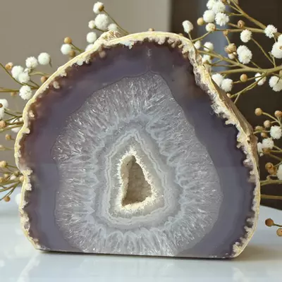 plant/Natural Agate Quartz Geode-0-thumbnail