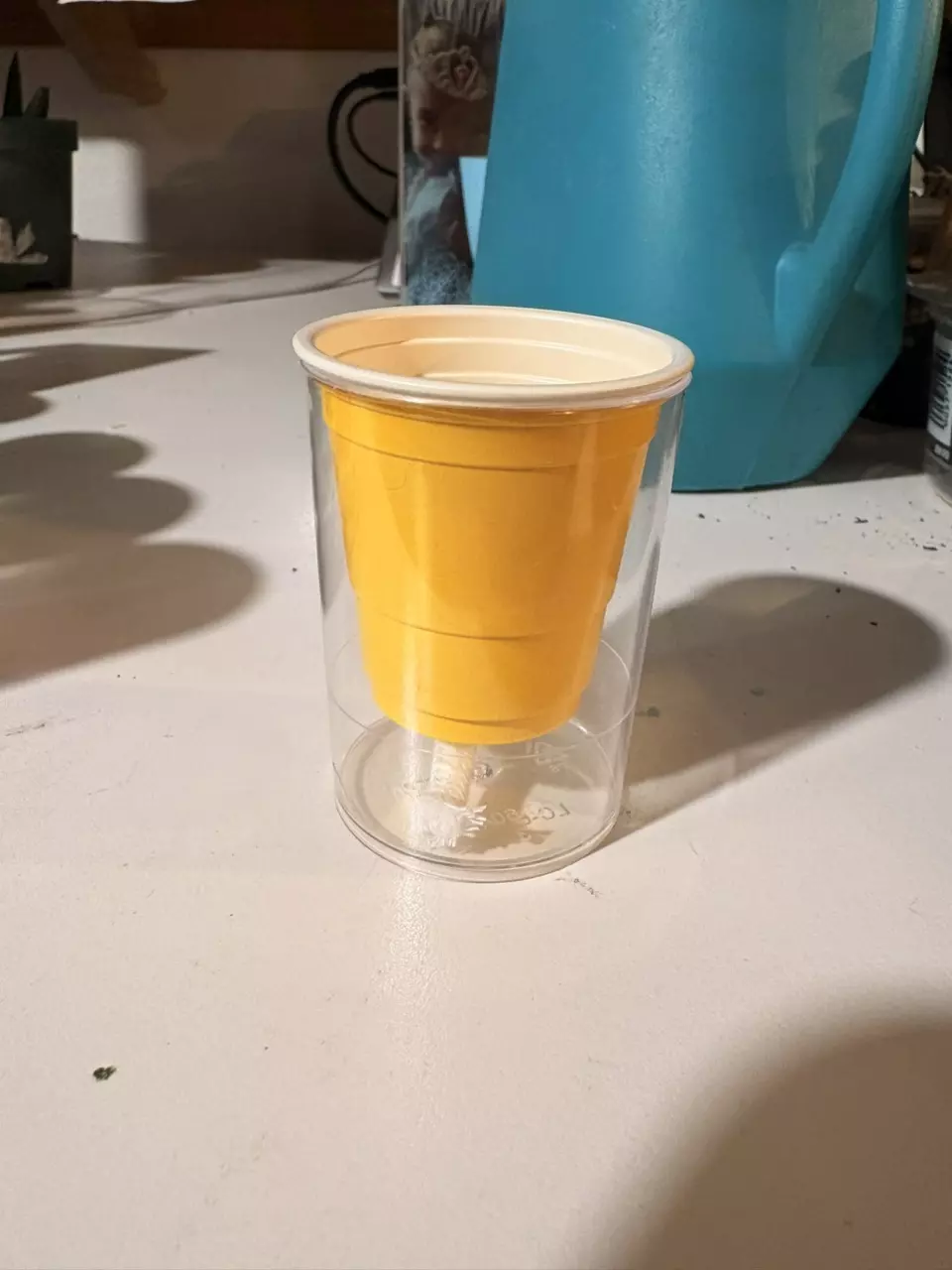 plant/5 Self watering pup cups YELLOW-0