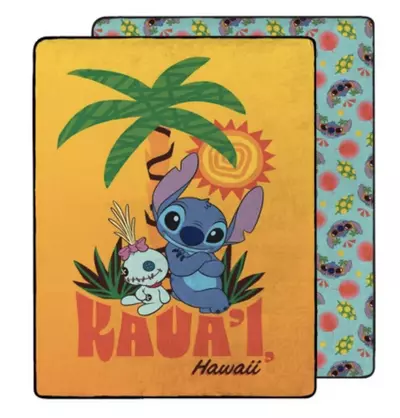 plant/Northwest Silk Touch 50"W x 70"L Lilo and Stitch Throw-4-thumbnail