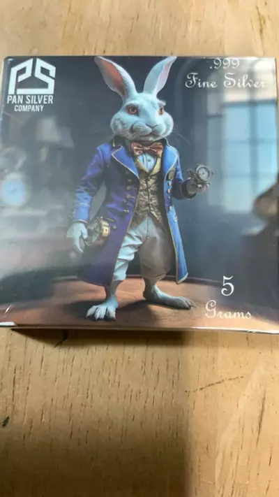 plant/Sealed 5 Gram Silver “Rabbit”. Pan Silver-0-thumbnail