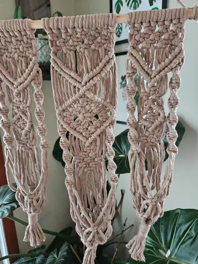 plant/Macrame trio plant hanger-8-thumbnail