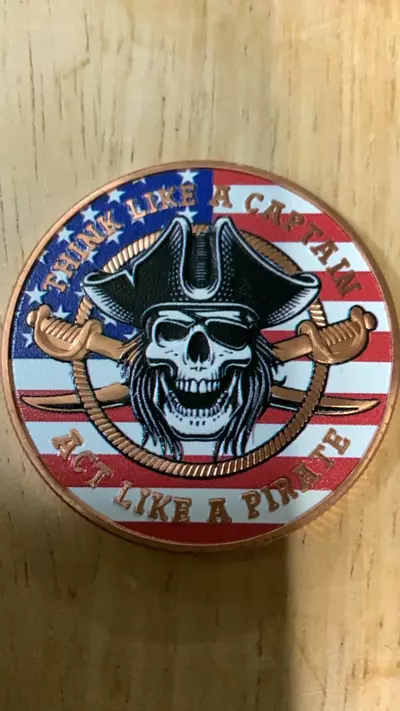 plant/1 oz copper HayleyBug colorized round “Pirate”-0-thumbnail