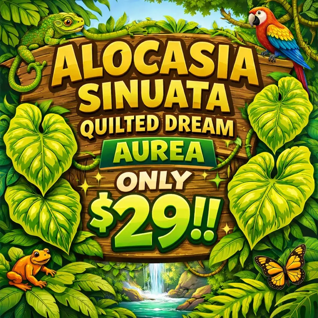 plant/ALOCASIA SINUATA QUILTED DREAM AUREA TC Tissue Culture 🌱-0