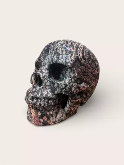 plant/5.03 inch leopard jasper skull-0-thumbnail