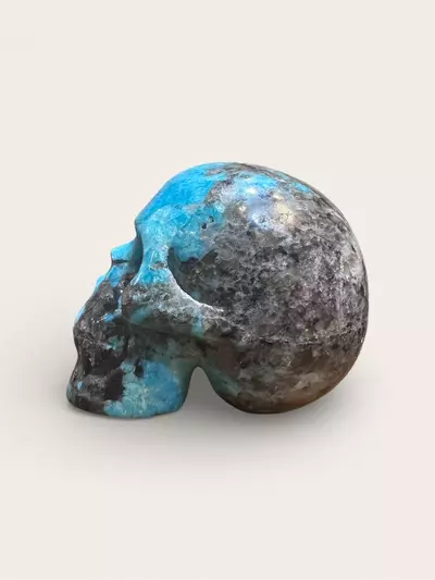 plant/7 inch Amazonite skull-2-thumbnail