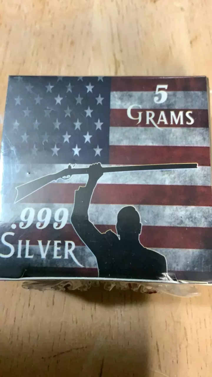plant/Sealed 5 Gram Silver “Cold Dead Hands”. Pan Silver-0