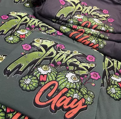 plant/T-shirt Spines N Clay – Tri Blend Green -0-thumbnail