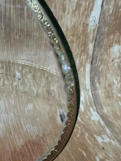 plant/Oval Ormolu Glass Jewelry Box-4-thumbnail