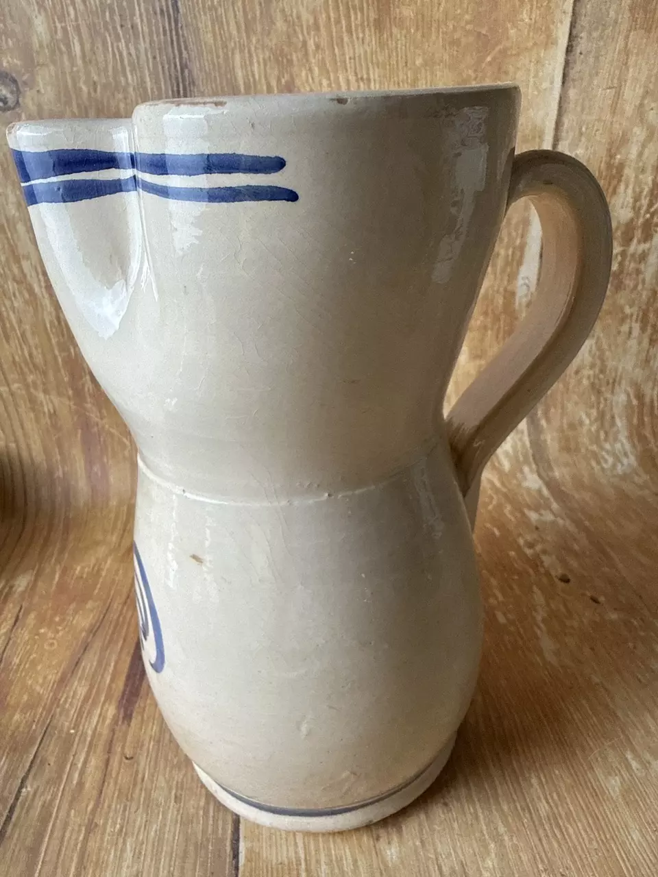 plant/Handmade Folk Pottery Rooster Pitcher-1