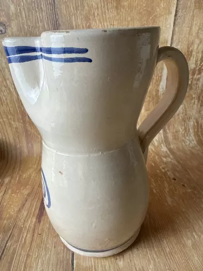 plant/Handmade Folk Pottery Rooster Pitcher-1-thumbnail