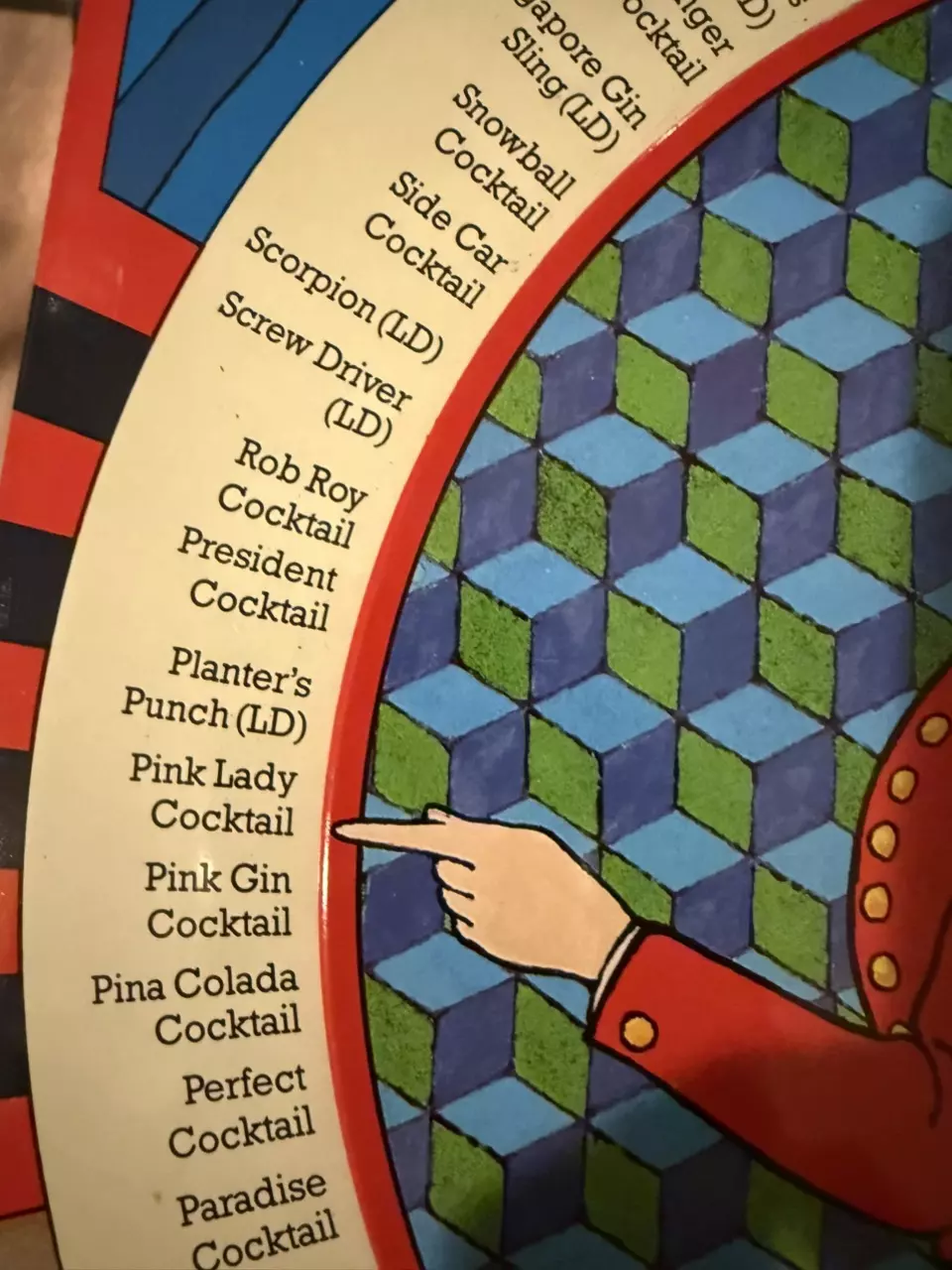 plant/Vintage Metal Cocktail Recipe Wall Chart – “The Cheers”-1