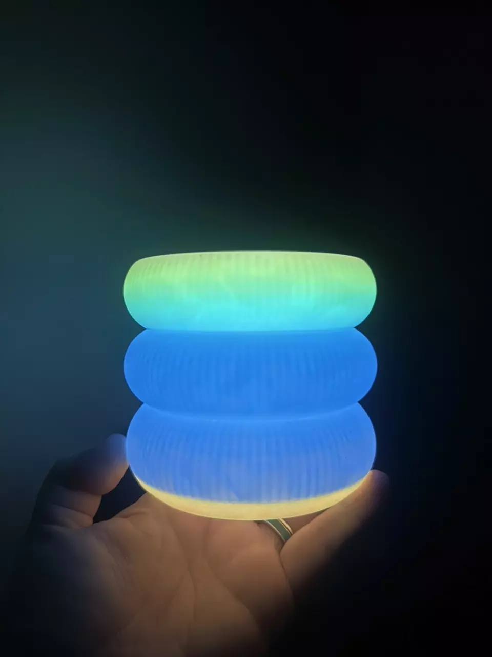 plant/Funky Color Change Glowy Bubble Pot | 3d printed | 3 inch-0