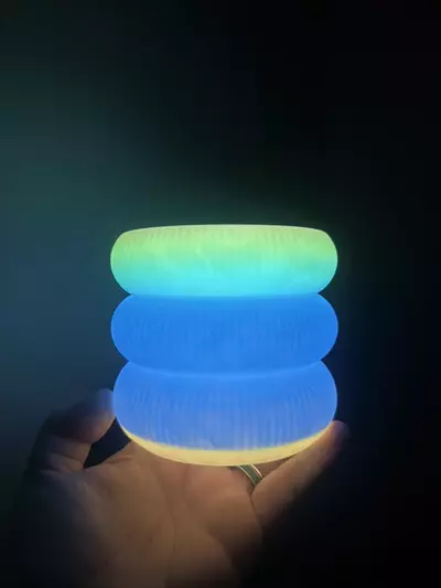 plant/Funky Color Change Glowy Bubble Pot | 3d printed | 3 inch-0-thumbnail