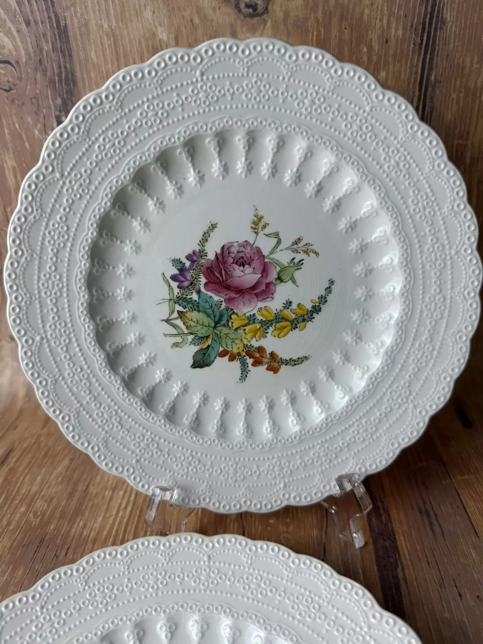 plant/Spode “Heath & Rose” jewel-shaped plates-1