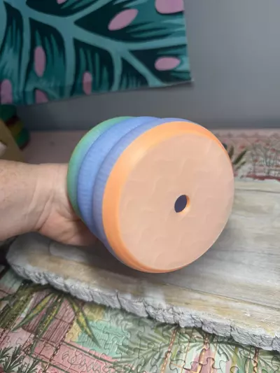 plant/Funky Color Change Glowy Bubble Pot | 3d printed | 3 inch-3-thumbnail