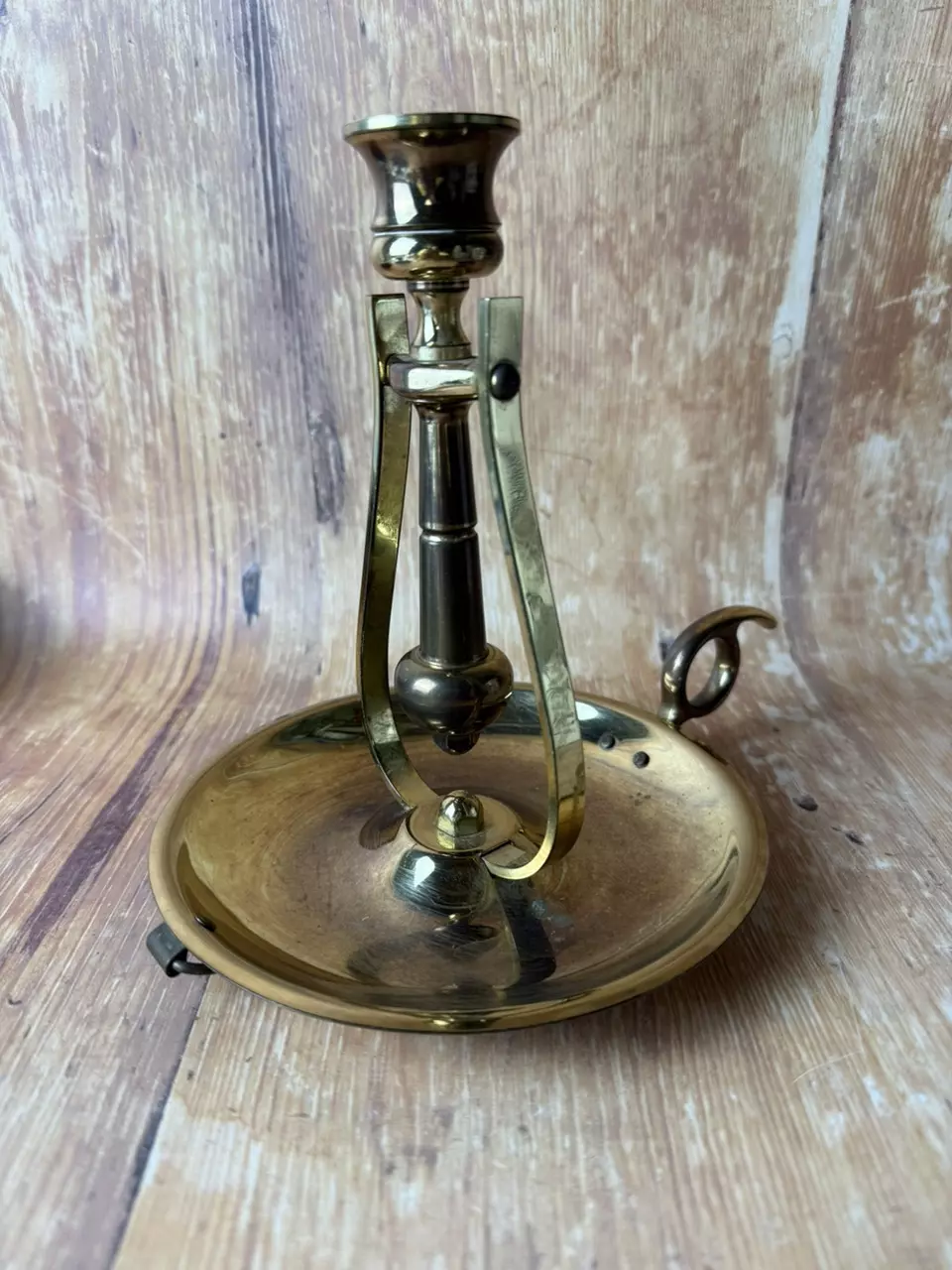 plant/Vintage Baldwin Brass Adjustable Candle Holder-0