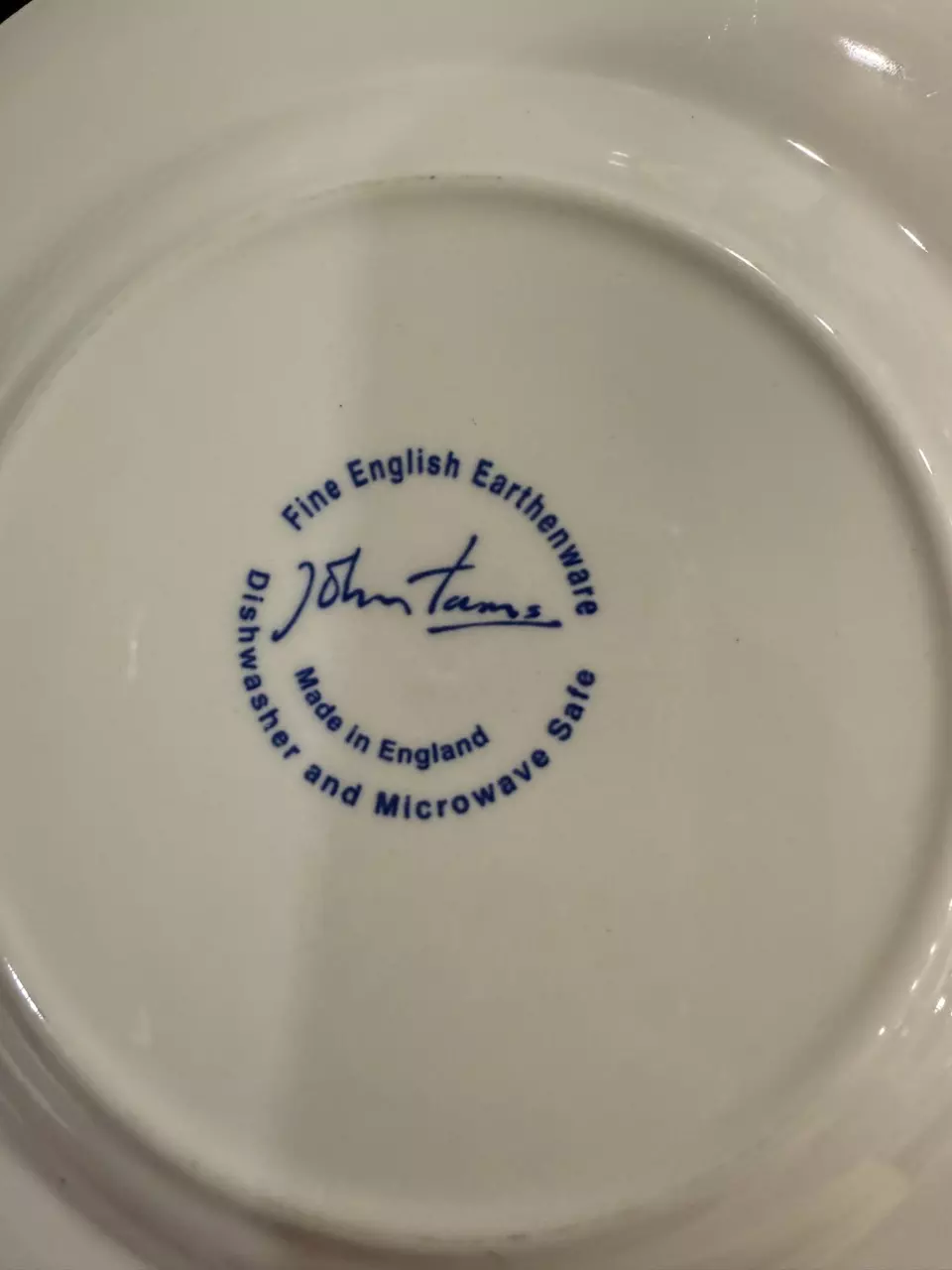 plant/John Tams Blue Willow Plate-1