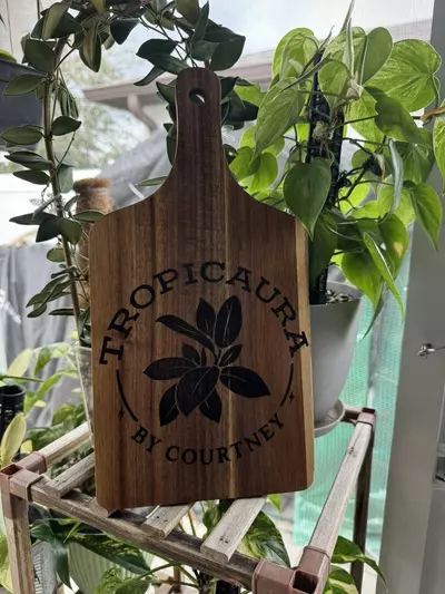 plant/Custom Cutting Board (Wood Burning)-0-thumbnail