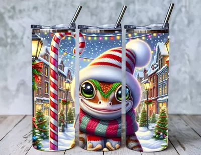 plant/20 oz Holiday Gecko Tumbler (SHIPS FREE)-0-thumbnail