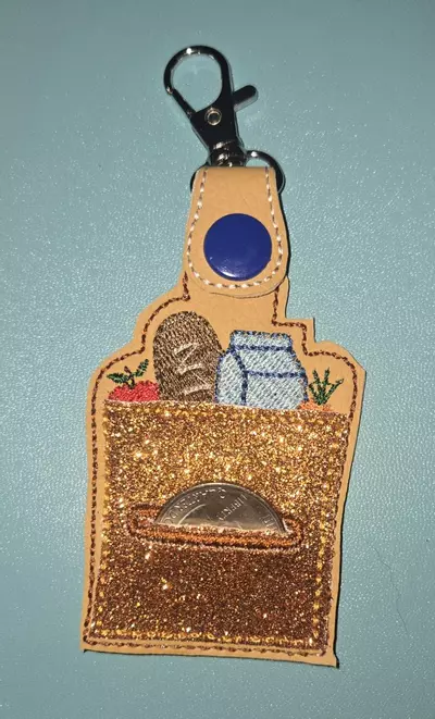 plant/Stop Looking for a Quarter! Shopping Cart Coin Holder Keychain (SHIPS FREE)-1-thumbnail