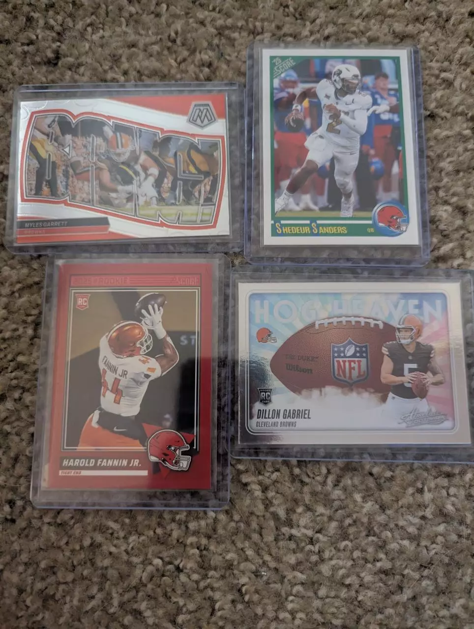 plant/Browns teams pack - 5 cards - random rookies and inserts-0