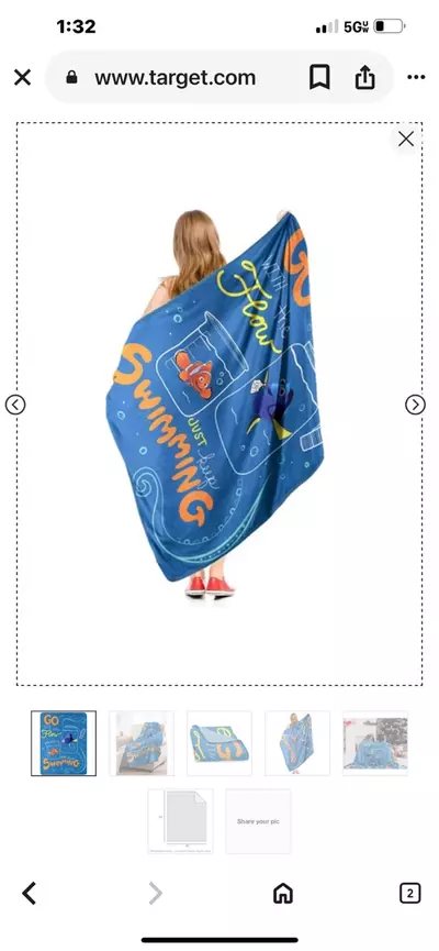 plant/Northwest Finding Nemo Micro Raschel Throw Blanket, 46" x 60", with The Flow Mul-3-thumbnail