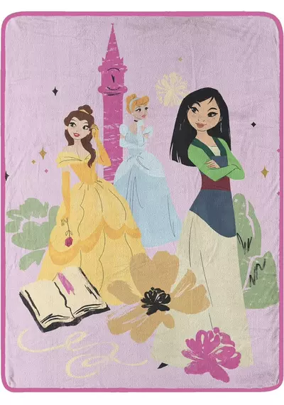 plant/NORTHWEST Disney Princess Micro Raschel Throw Blanket, 46" x 60", Be True-0-thumbnail