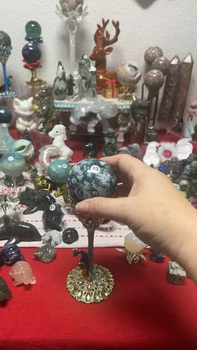 plant/$32| Moss Agate Sphere 59mm 49-2-thumbnail
