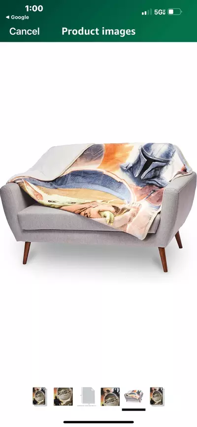 plant/Northwest Star Wars - The Mandalorian Silk Touch Sherpa Throw Blanket, 60" x 80"-4-thumbnail