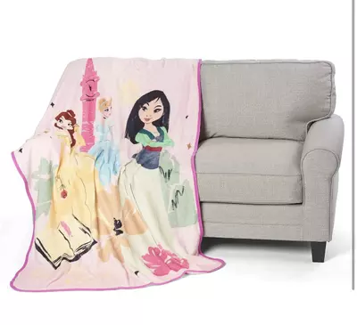 plant/NORTHWEST Disney Princess Micro Raschel Throw Blanket, 46" x 60", Be True-4-thumbnail