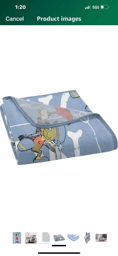 plant/Northwest Disney's Pinocchio Micro Raschel Throw Blanket, 46" x 60", Trouble-3-thumbnail