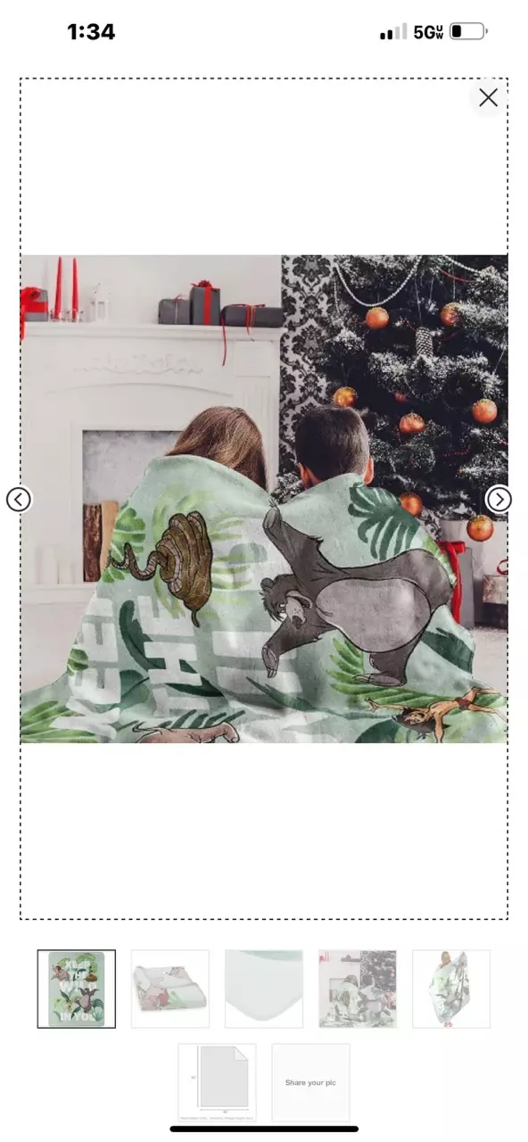 plant/Northwest Jungle Book Micro Raschel Throw Blanket, 46" x 60", Wild in You-3