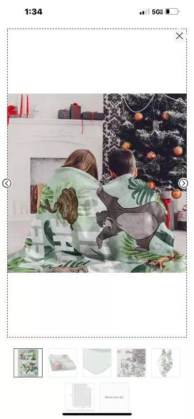 plant/Northwest Jungle Book Micro Raschel Throw Blanket, 46" x 60", Wild in You-3-thumbnail