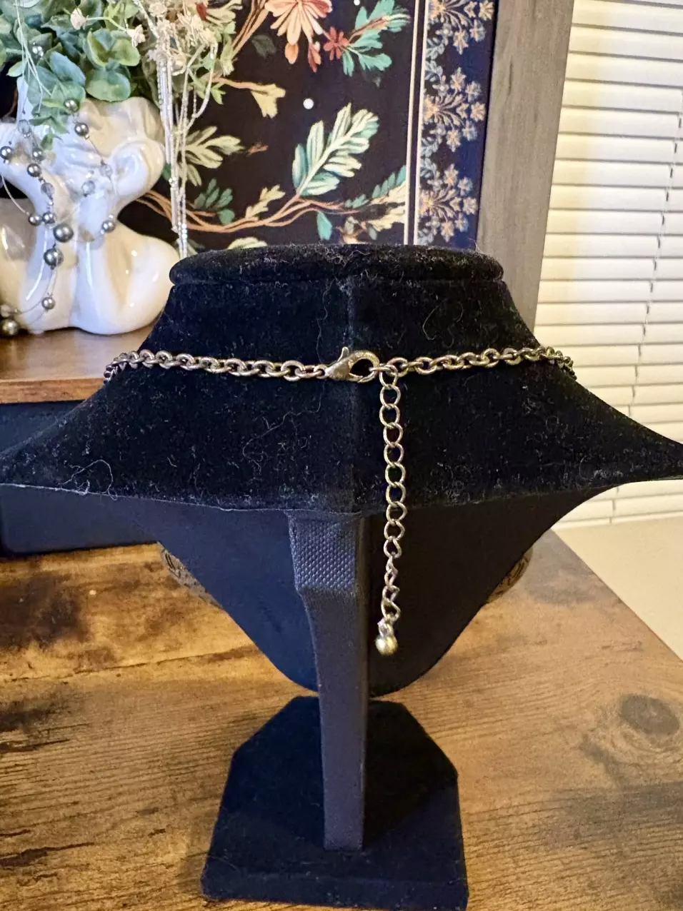 plant/Aztec Design Choker Bib Necklace-2