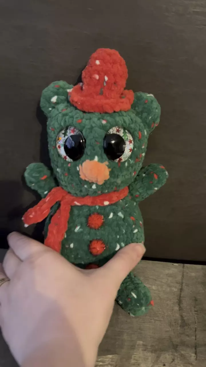 plant/Christmas Crochet SnowBear-2